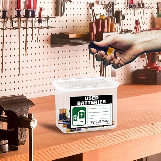 Battery Disposal Container for Used Dry Cell Batteries, Battery Recycling - Image 7