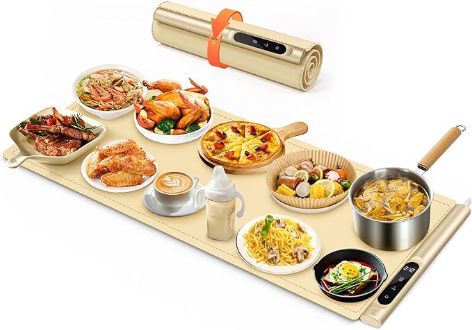 Graphene Food Warming Mat, Extra Large Electric Warming Tray - Image 7