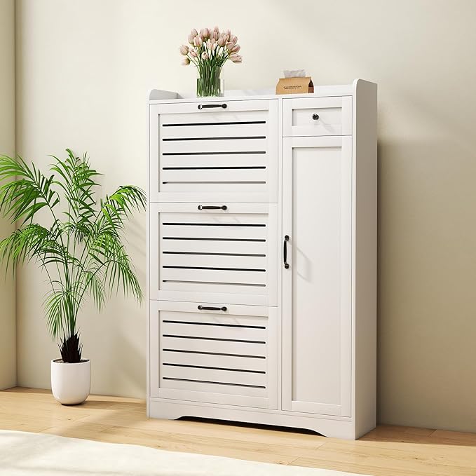 Narrow Shoe Storage Cabinet - Image 8