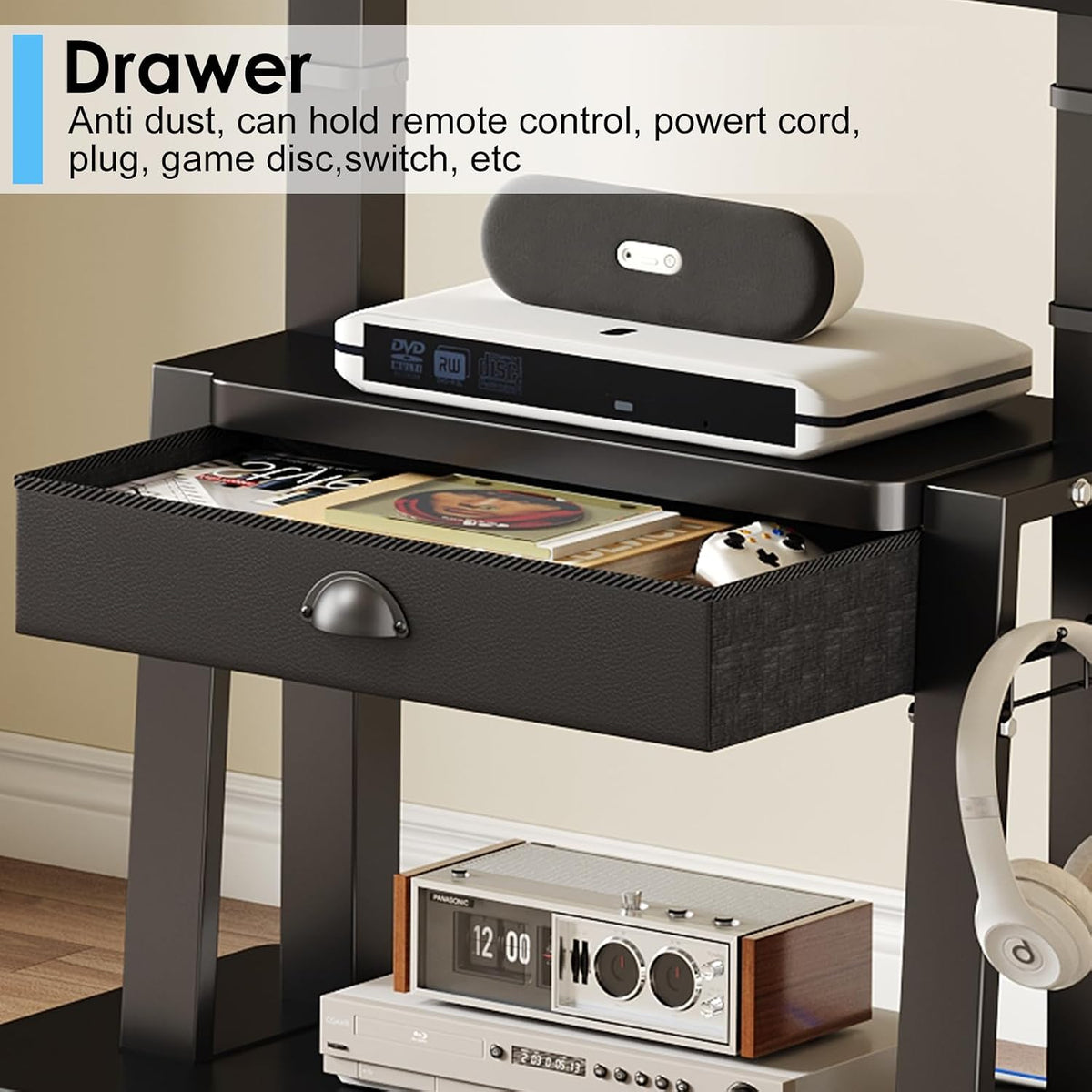 Mobile TV Stand on Wheels for 42-100 inch TVs up to 330lbs, Rolling TV Cart w...