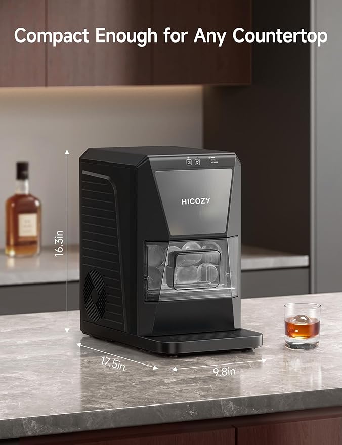 HiCOZY B1 Clear Ice Ball Maker Countertop, Sphere Ice Maker - Image 8