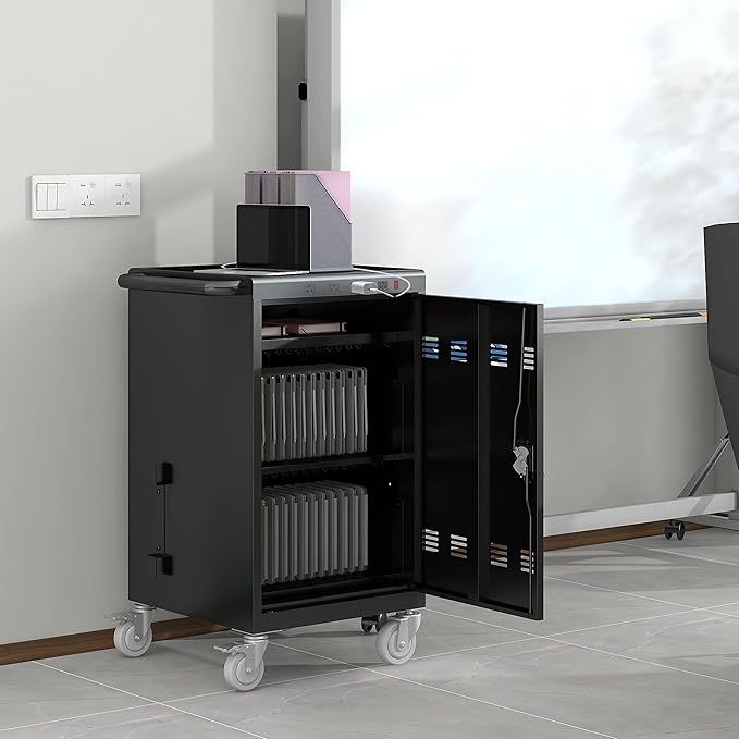 35 Bay Charging Cart for Laptops and Tablets Up to 16.3-inch, Mobile Charging - Image 9