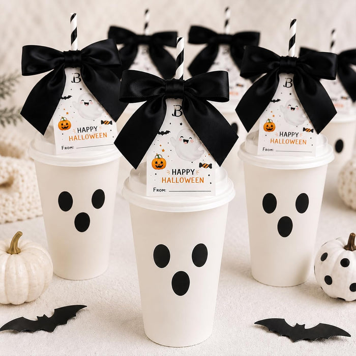 24PCS Halloween Classroom Favors Non Candy Bulk Lollipop Stationery Kit
