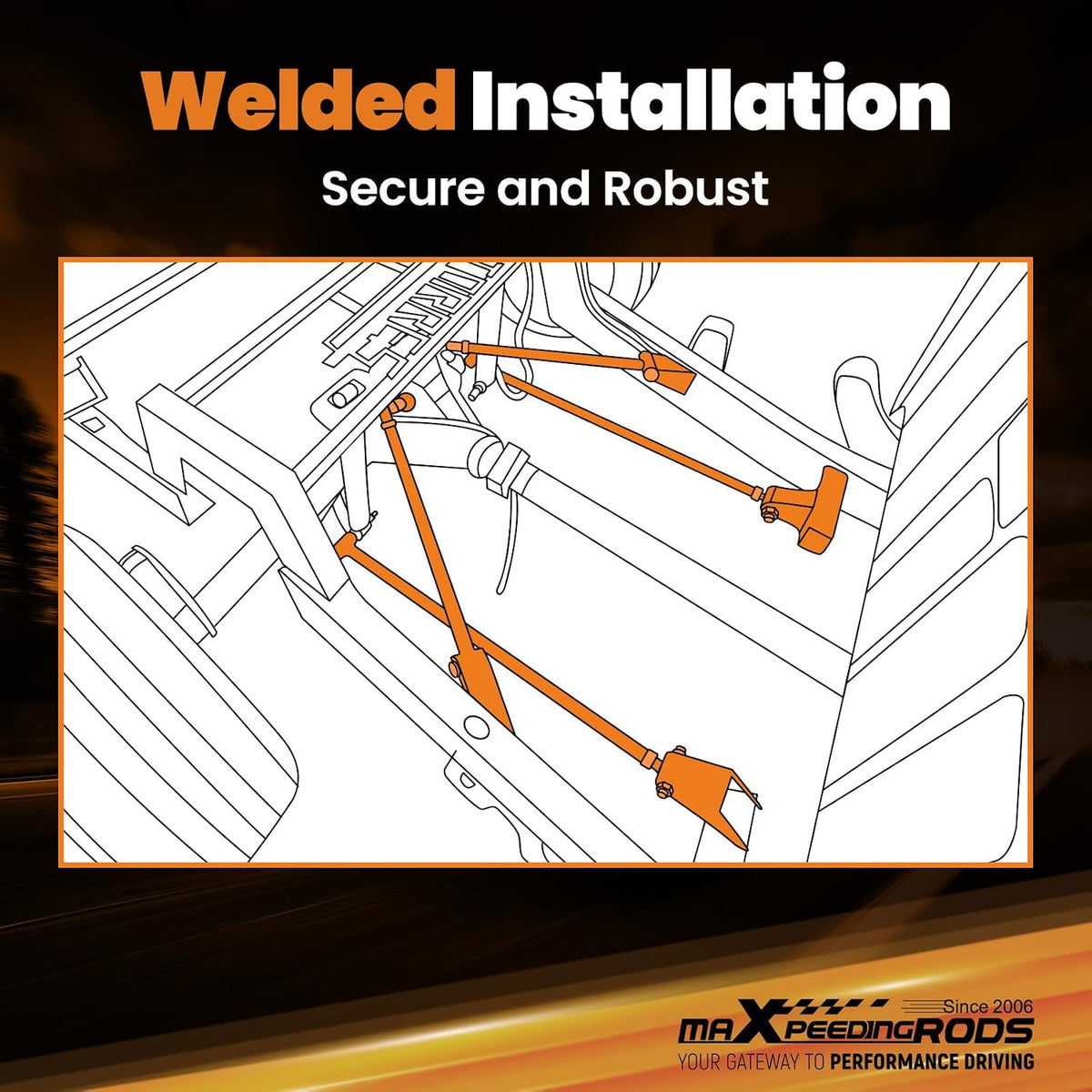 maXpeedingrods Triangulated 4 Link Kit for Chevy S10 Pickup 1994-2004 Rear Su...