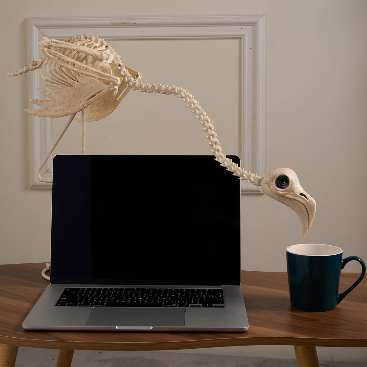 JOYIN Flamingo Skeleton Halloween Decorations 27.6 Inch Tall Spooky Flamingo ...