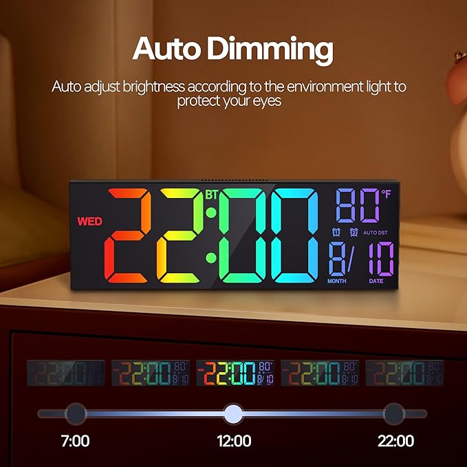 JALL 16.2" Large Digital Wall Clock - Image 9