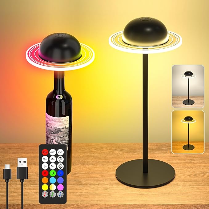 Cordless Table Lamp, Portable LED Desk Lamps, 2400mAh Rechargeable & Dimmable - Image 8