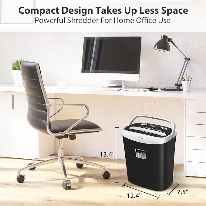 Paper Shredder for Home Office10-Sheet Cross-Cut Shredder - Image 8