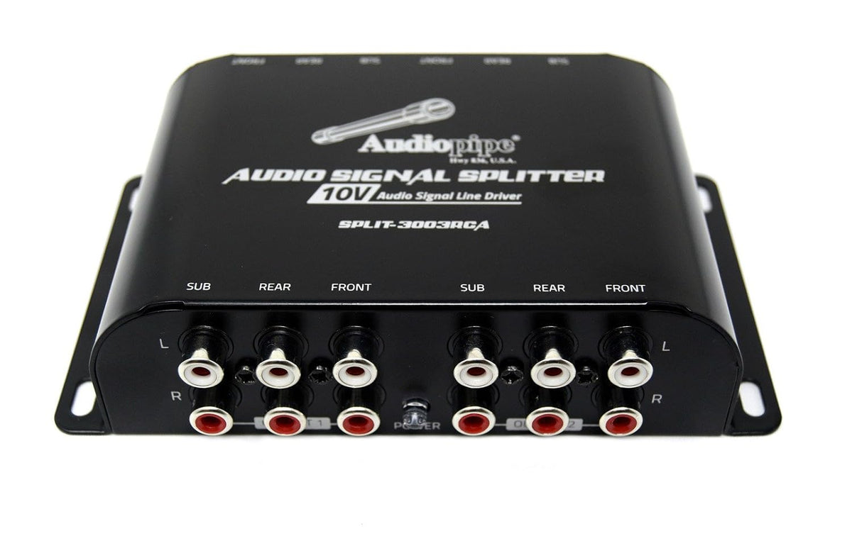 Audiopipe SPLIT3003RCA Multi-audio Amplifier 3 Rca Outputs W/bulit In 10v Lin...