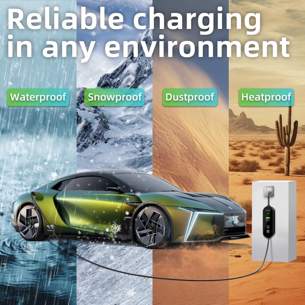 Level 1+2 EV Charger,8~16Amp Electric Vehicle Charging Station