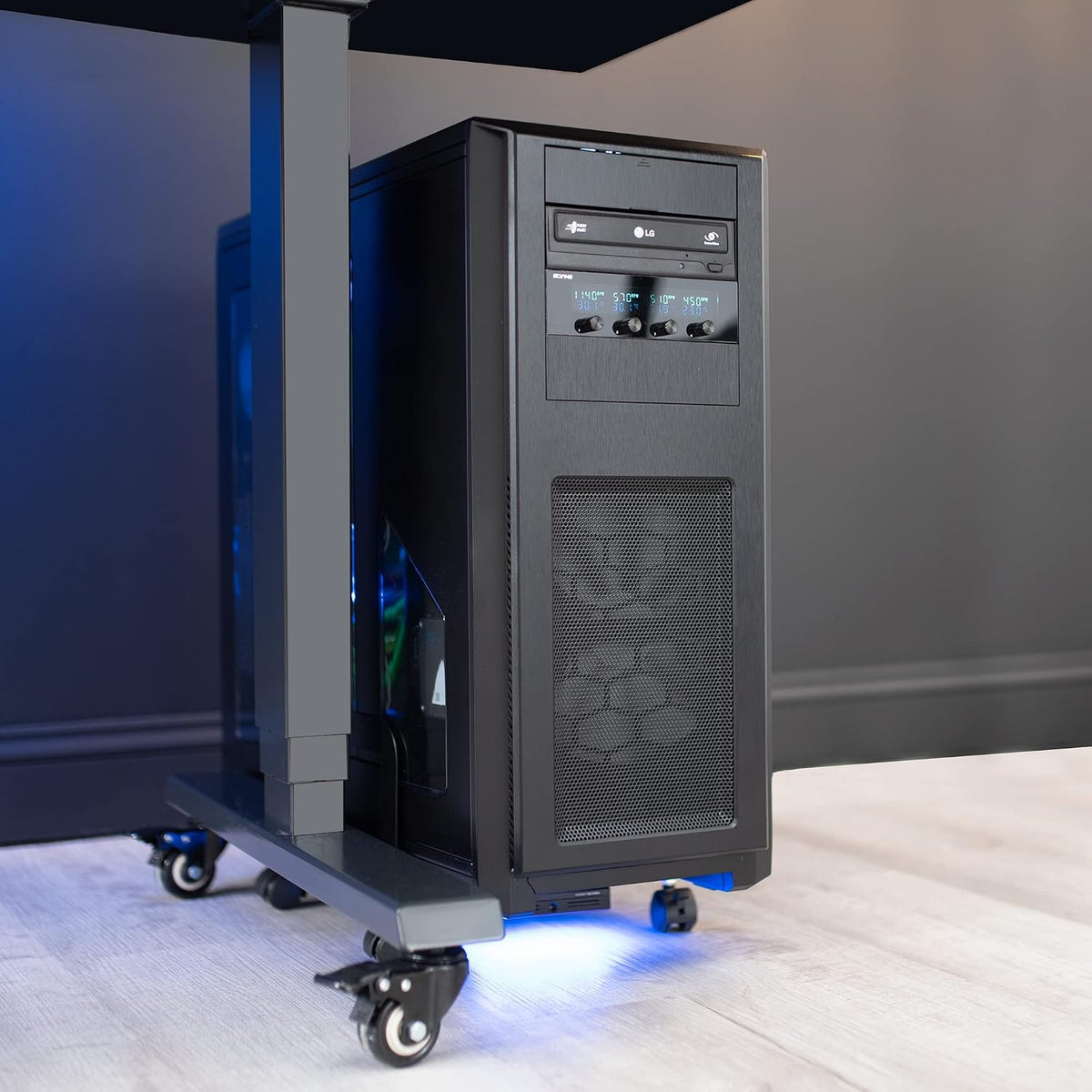 VIVO Large Computer Tower Desktop ATX-Case, CPU Steel Rolling Stand, 7.8 to 1...