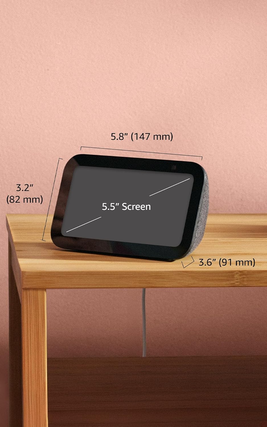 Amazon Echo Show 5 (newest model), Smart display, Designed for Alexa+, 2x the...