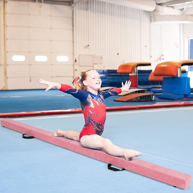 Giantex 7FT/8FT/9FT Balance Beam, Folding Gymnastics Beam w/Carry Handles - Image 9