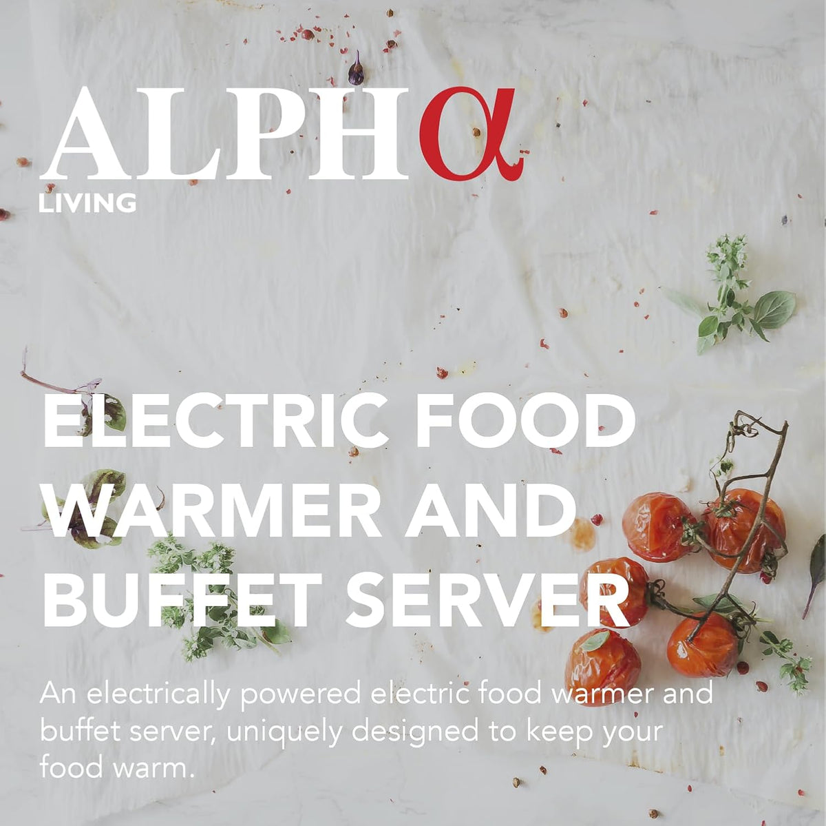 Alpha Living 3x2.5 QT Food Warmers for Parties Buffet Servers and Warmers โ P...