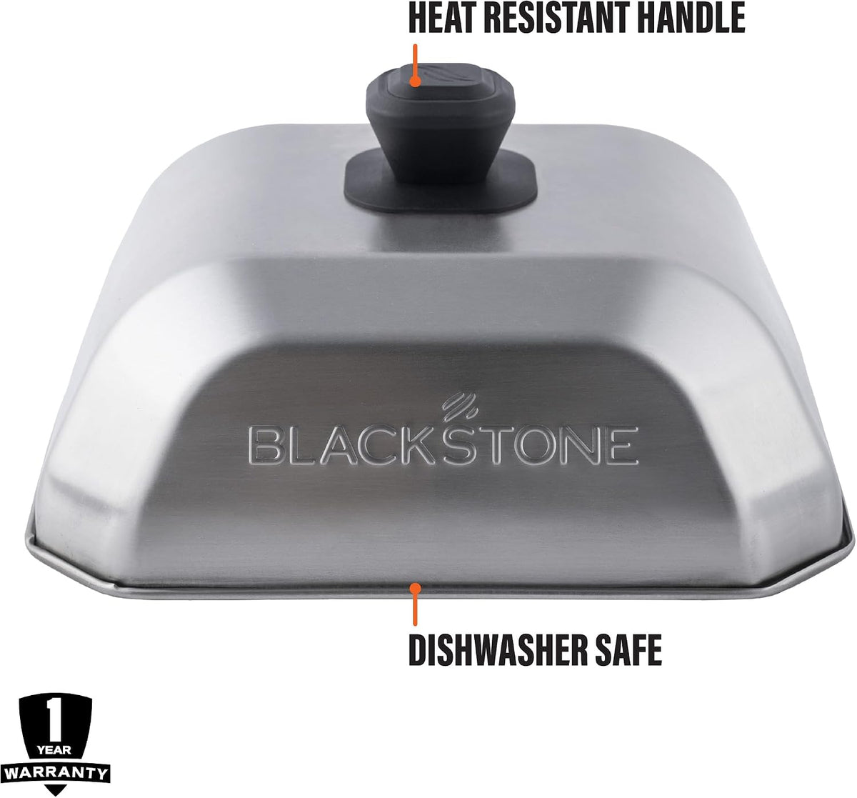 Blackstoneยฎ Stainless Steel Basting Cover, Medium, Square