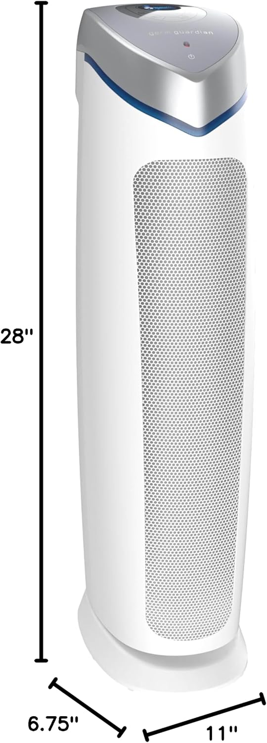 germguardian air purifier with genuine hepa 13 pet, view 10