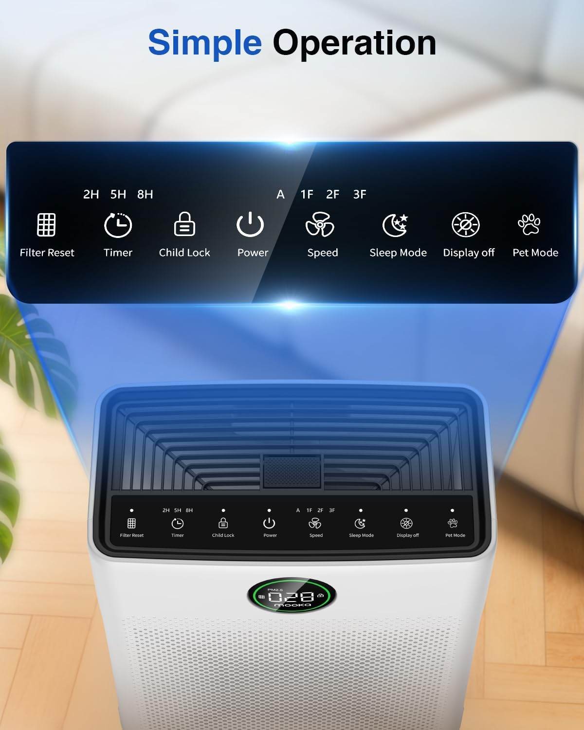 air purifiers for home large room up to, view 9