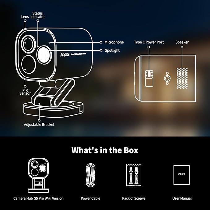 Aqara 4MP Camera Hub G5 Pro WiFi, True Color Night Vision Security Camera - Image 7