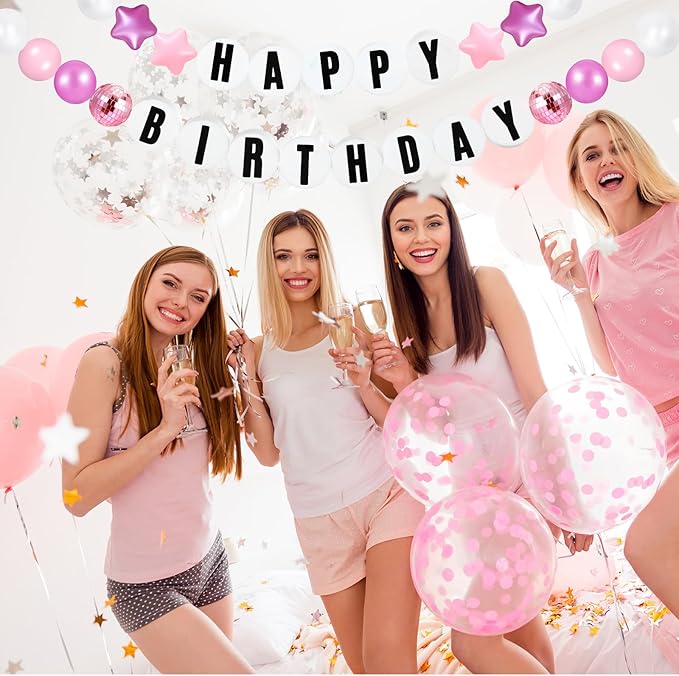 Giant Friendship Bracelet Garland Kit, DIY Birthday Banner with Letters Ball ...