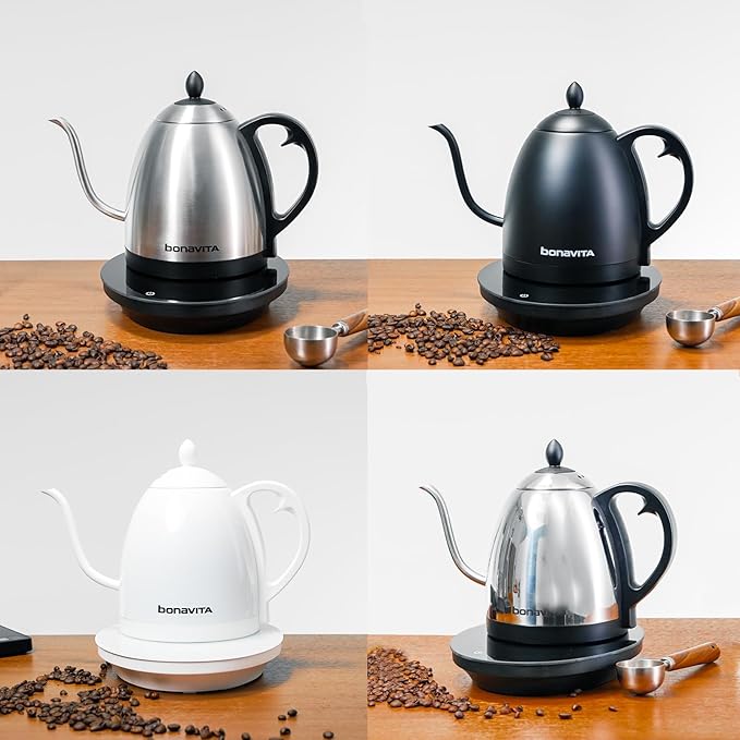 Bonavita Cosmopolitan 1.0L Gooseneck Electric Kettle, Stainless Steel Water - Image 7