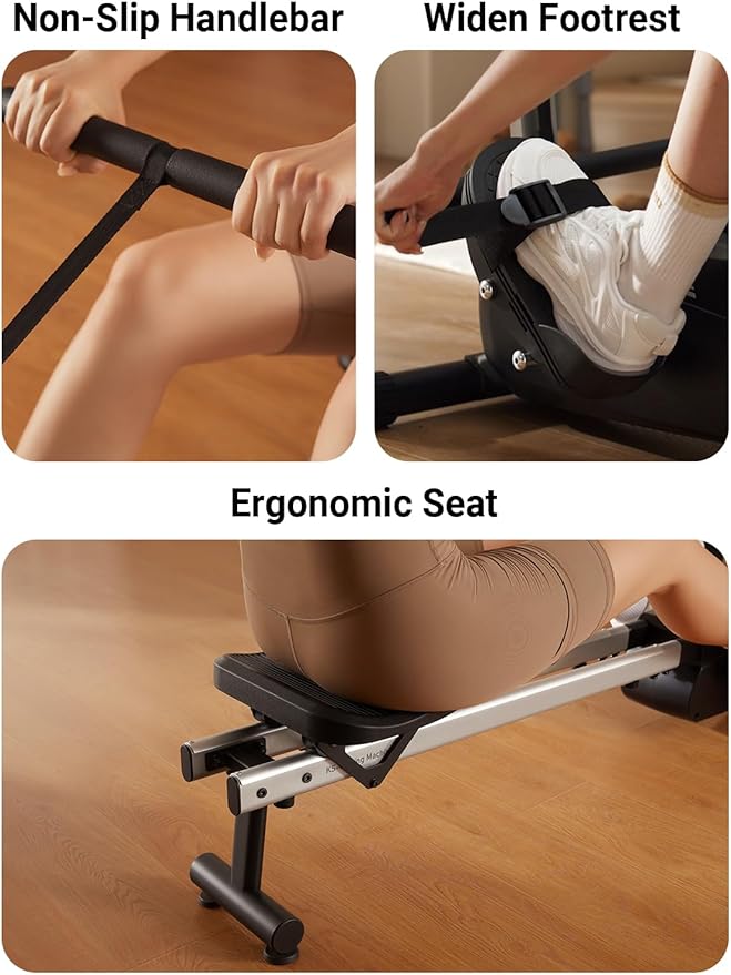 KINGSMITH Rowing Machines for Home Foldable, Compact Row Machine, 400LB & 350LB - Image 7