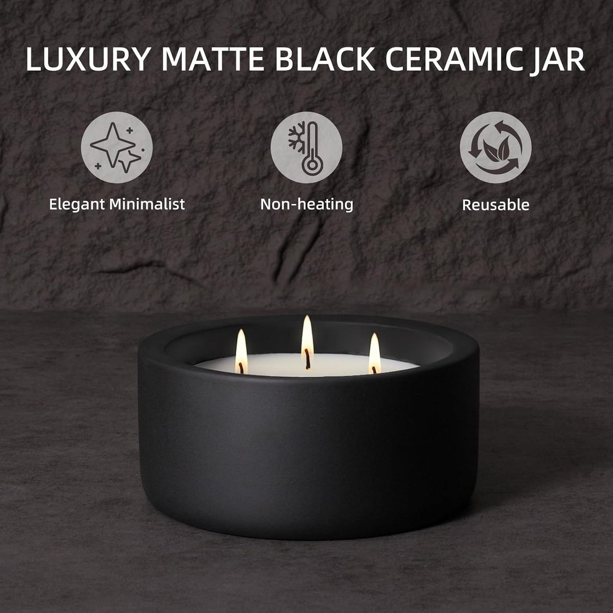 Viyffo 20oz Large Fall Scented Candle โ Eucalyptus & Rosemary, 3 Wick Non...