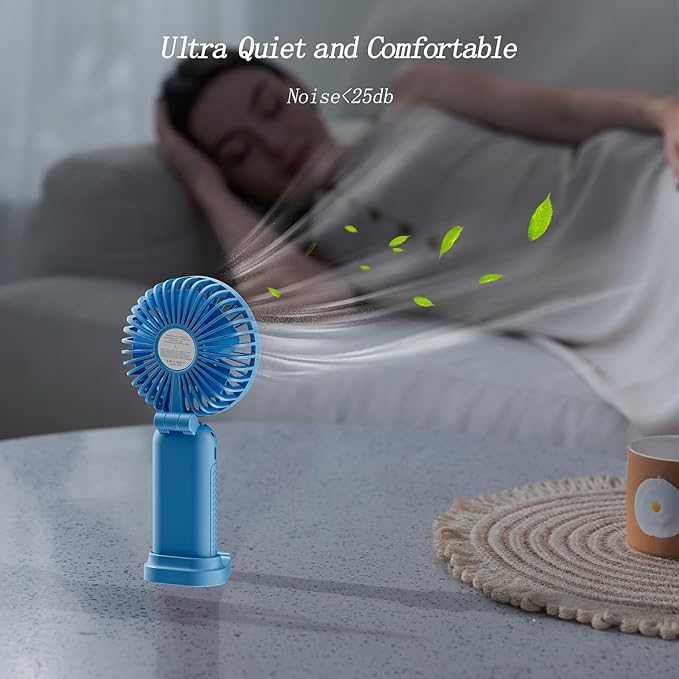 GOCKERA Portable Fan, 4200mAh Battery Operated Fan, 5 Speeds&Digital Display - Image 6