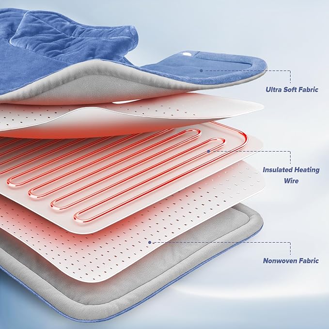 Heating pad for Neck, Cramps Pain Relief, Gifts for Women, 4 Auto-Off, Machine - Image 9