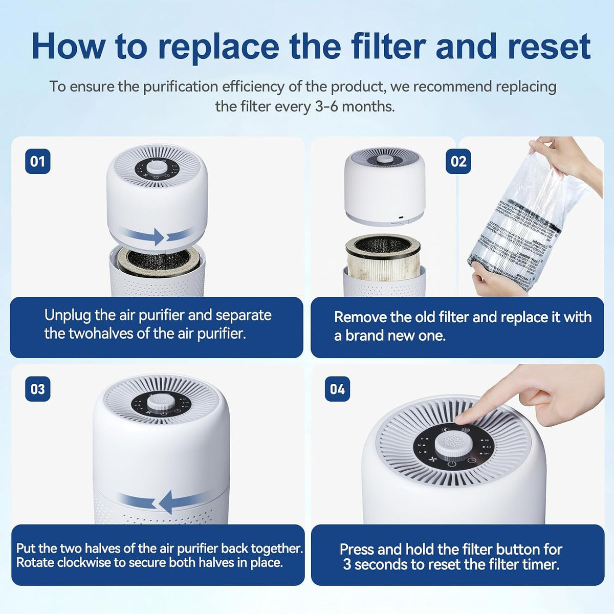 yariki air purifiers for bedroom,high efficiency up to, view 9