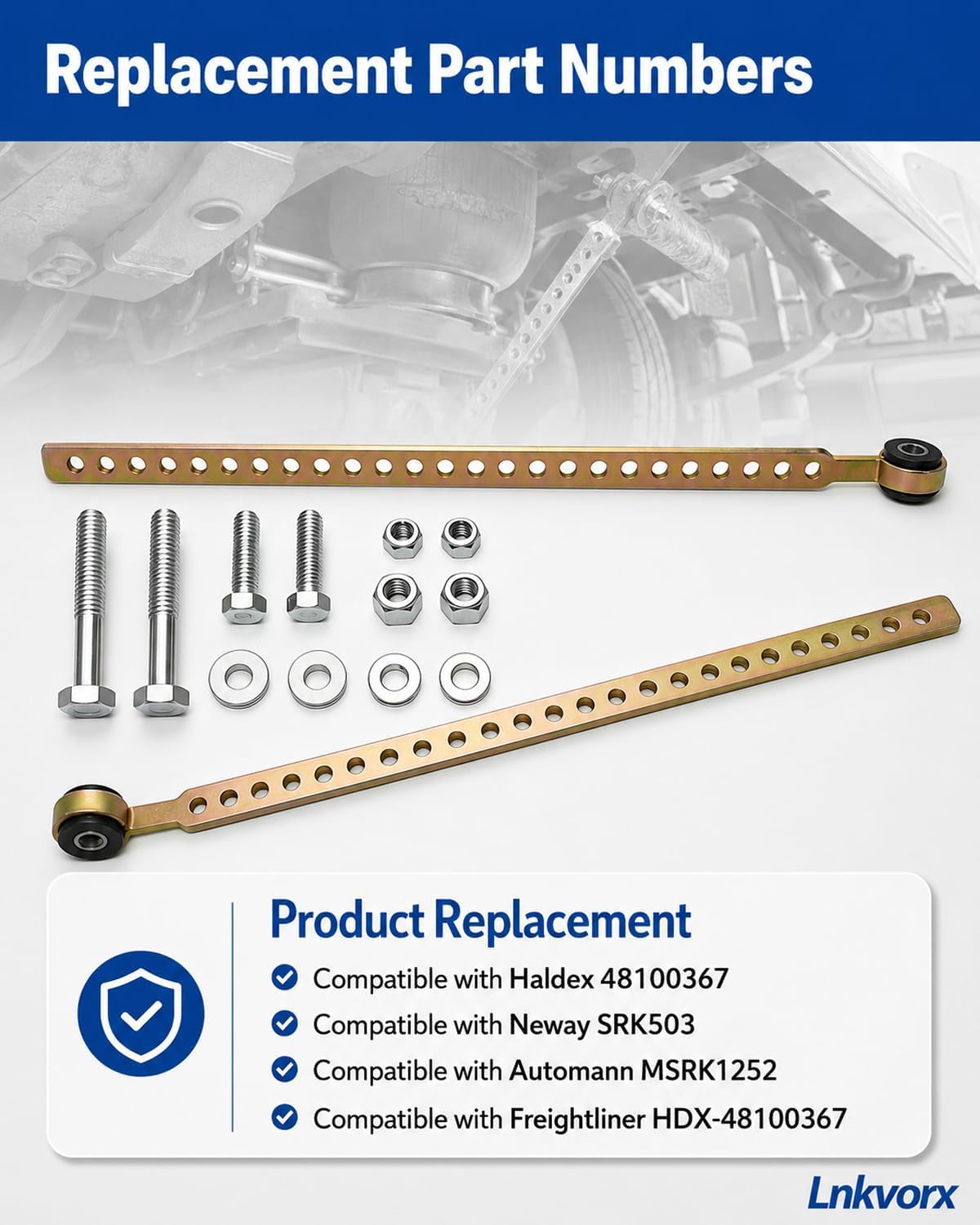 2 Pack 48100367 Height Control Valve Linkage Kit, 14 in Adjustable Rod