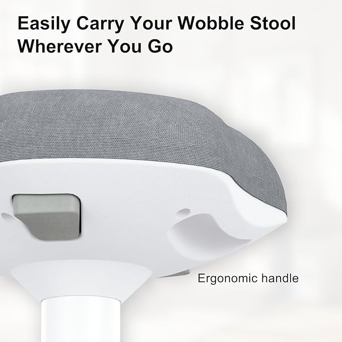 Wobble Stool - Adjustable Height Standing Desk Chair | Sit Stand Stool - Image 8