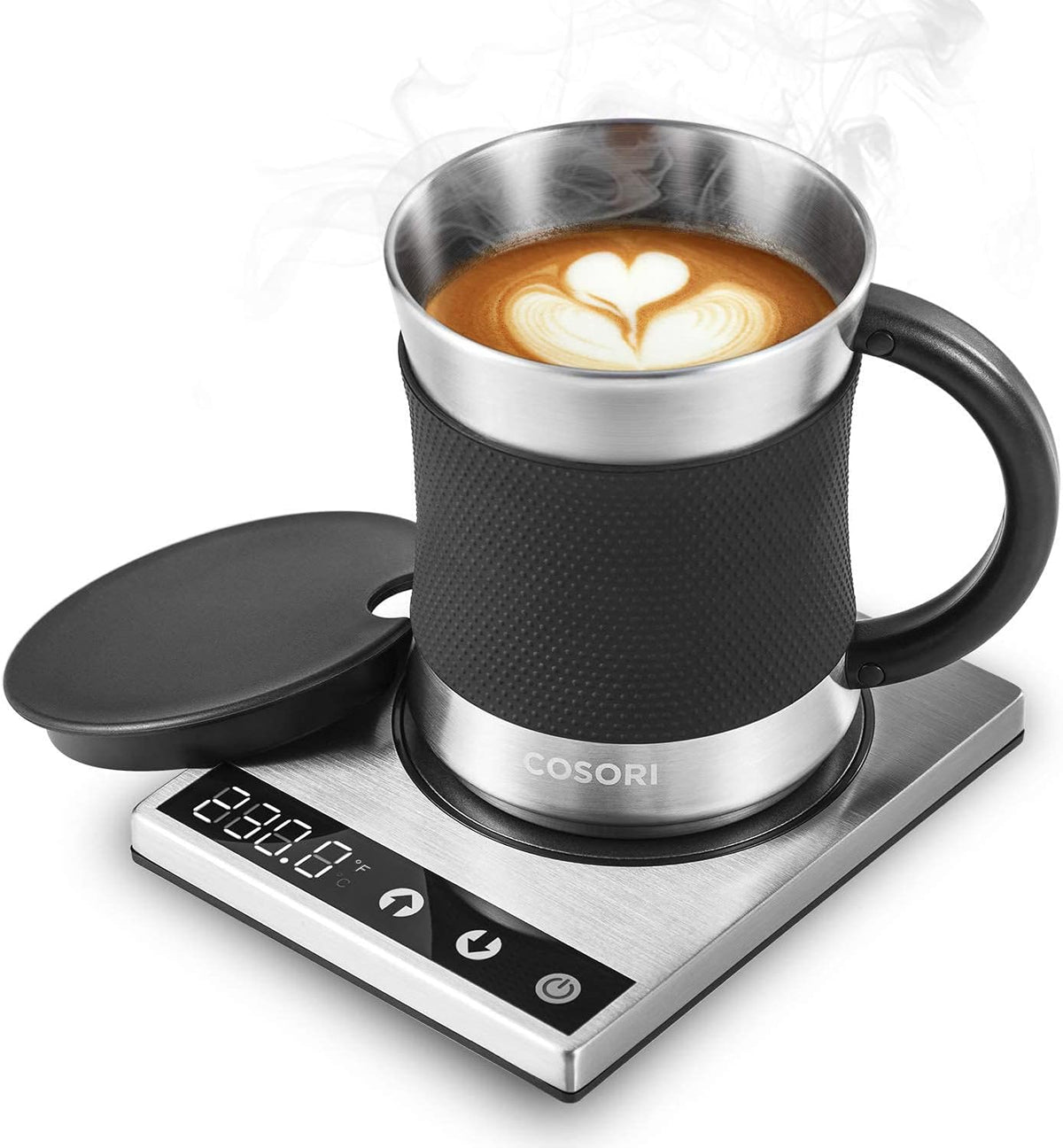 Cosori Coffee Mug Warmer & Mug Set, 1ยฐF Precise Temperature Control