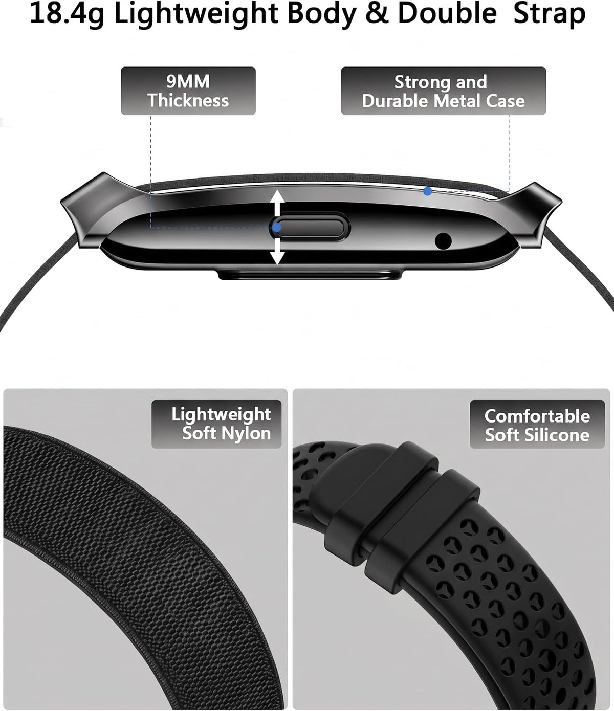 SOUYIE Smart Bracelet for Men Women, 24/7 Health Activity Fitness Trackers