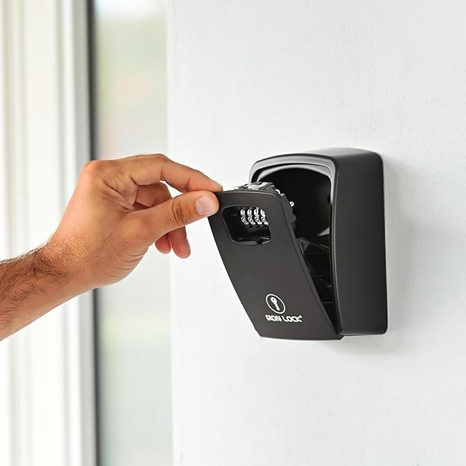 Iron Lock® Key Lock Box XXL Wall Mount – Waterproof Outdoor Key Safe - Image 9