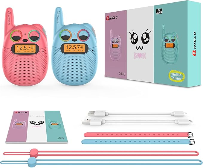 Qniglo Walkie Talkies for Kids Rechargeable, Christmas Birthday Gifts for Boys - Image 8