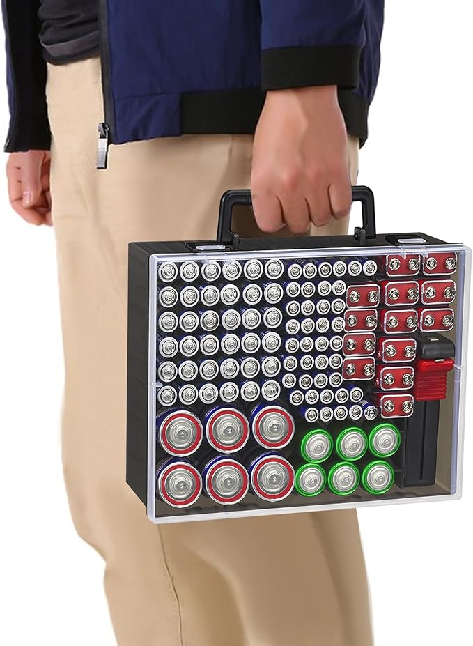 RISOU Battery Organizer Storage Case, Stores More Than 95 Batteries - Image 7