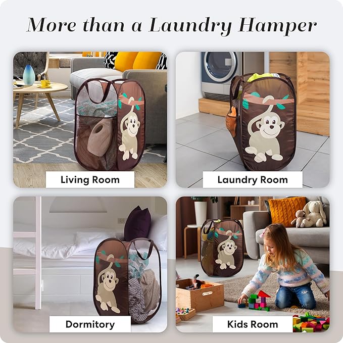 Handy Laundry Collapsible Mesh Pop Up Hamper - Image 8