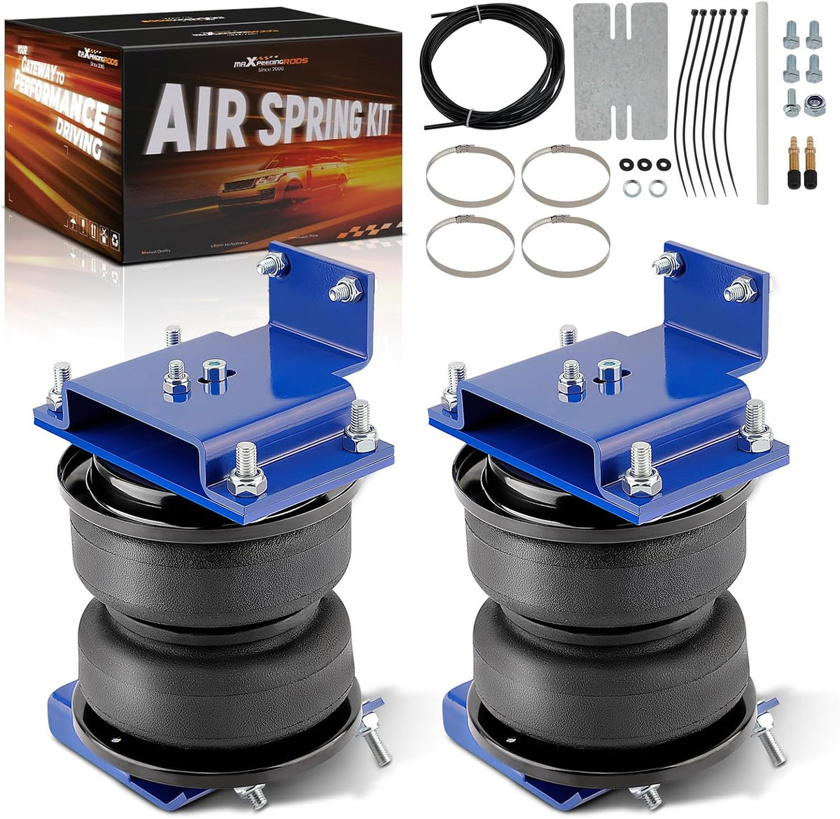 maxpeedingrods 5000 lbs rear air suspension bag kit, main product view