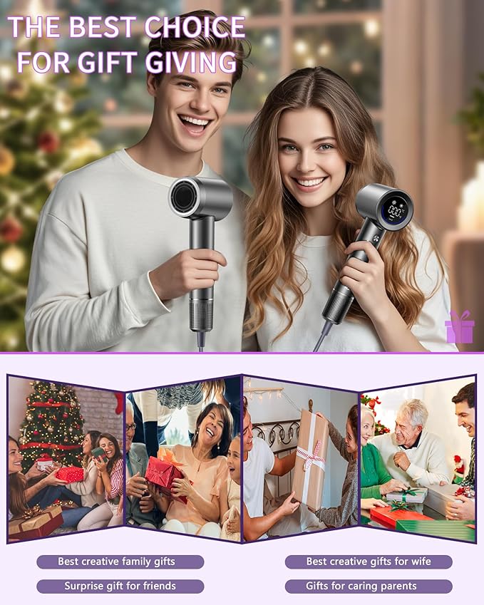 Hair Dryer, 15000RPM High Speed Ionic Hair Dryer - Image 9