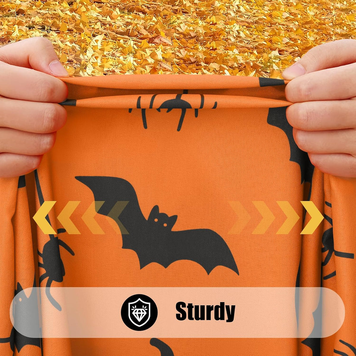 Smiry 2 Pack Rectangle Halloween Table Cloth, Waterproof Elastic Fitted Table...