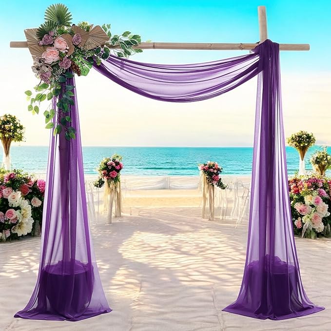 MDS Halloween Chiffon Draping Fabric - 2 Panel, 30" Wide x 50ft Long - S...