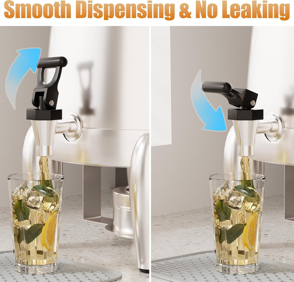 3 Gallon Beverage Dispenser with Stand, Commercial Coffee Urn with Spigot, Ho...