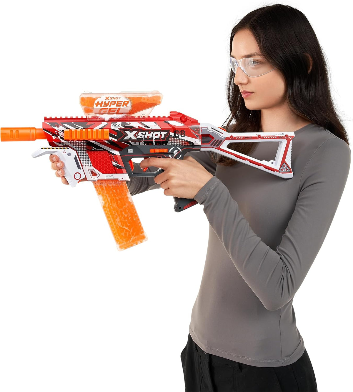 XSHOT Hyper Gel Trace Fire Blaster, Semi and Fully Automatic Gel Blaster &...