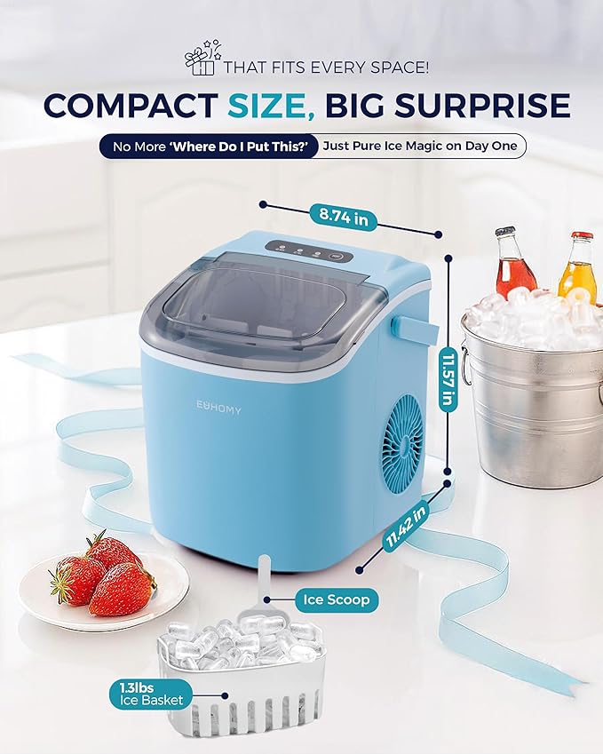 EUHOMY Countertop Ice Maker Machine - Image 9