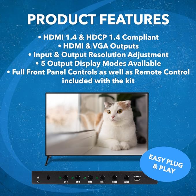 OREI HDMI Switcher 4 in 1 Out - Image 8