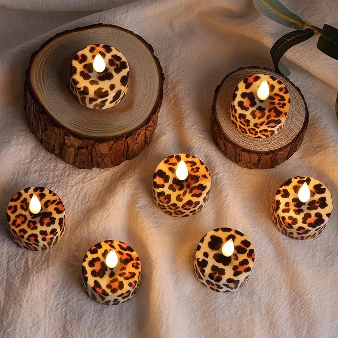 Eywamage Leopard Flameless Tealights - Image 7
