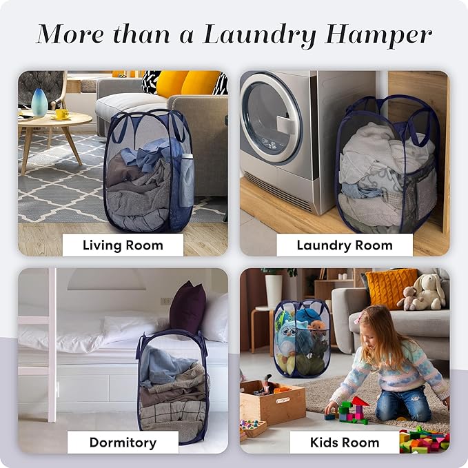 Handy Laundry Collapsible Mesh Pop Up Hamper - Image 8