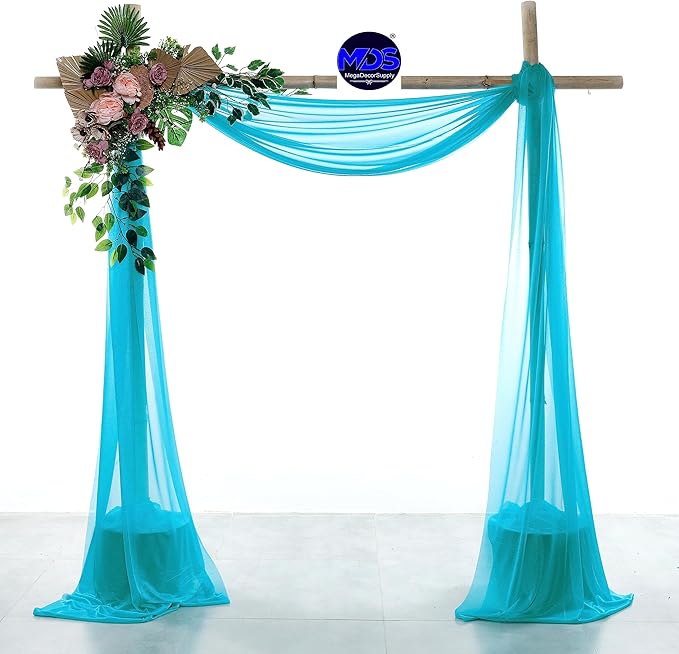 MDS Halloween Chiffon Draping Fabric - 2 Panel, 30" Wide x 100ft Long - ...