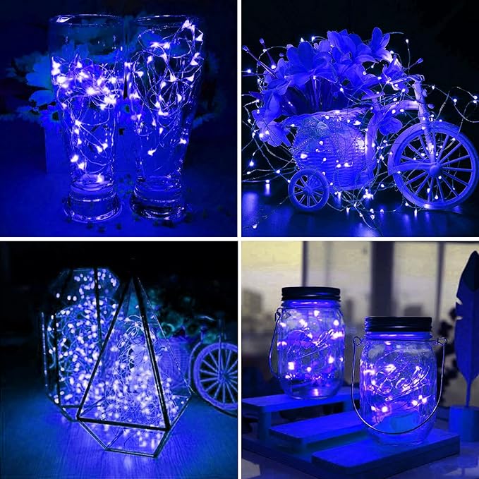 ZGWJ 100 Pack Fairy Lights Battery Operated, 7ft 20 Mini LED Fairy String Lig...