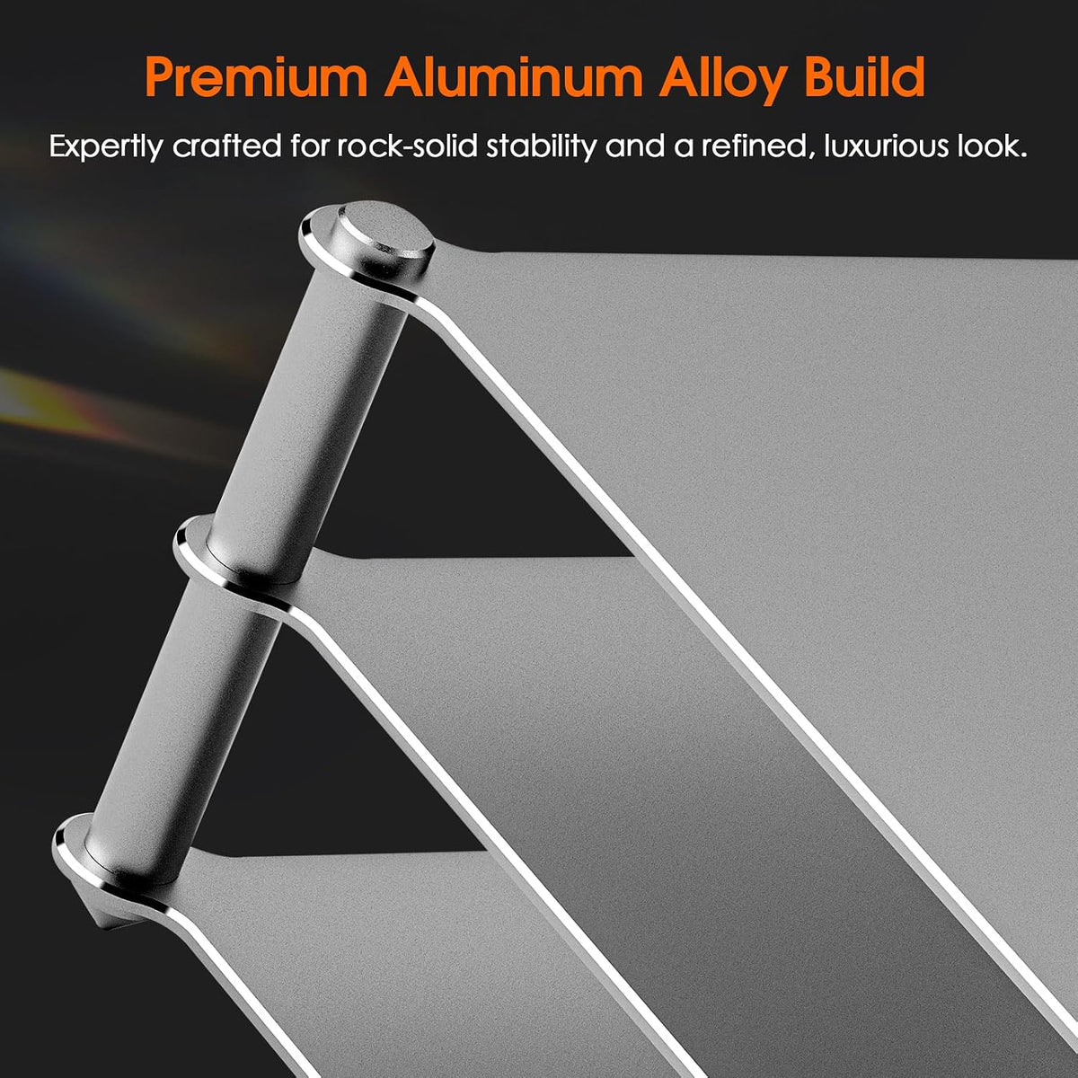 DoukAudio Aluminum Audio Rack Stand: Multi Layer Desktop HiFi Shelf for Ampli...
